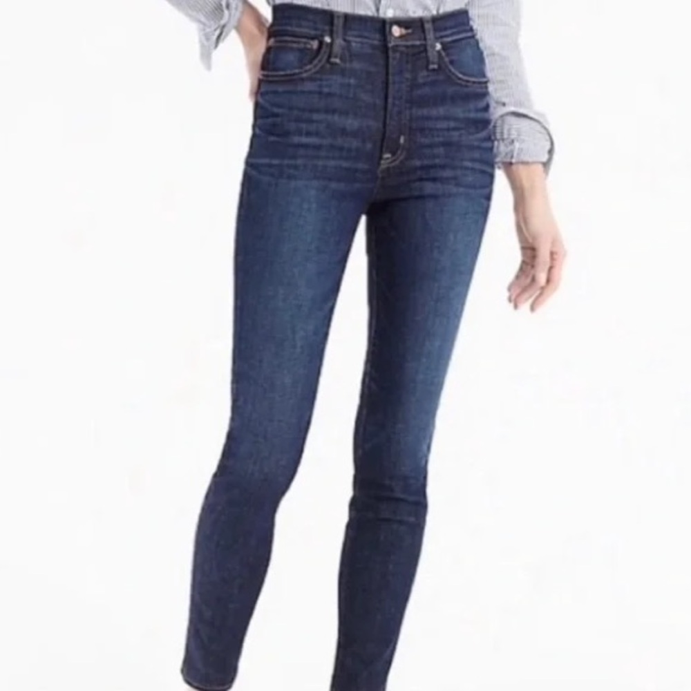 J.Crew 9” High Rise Toothpick Jeans